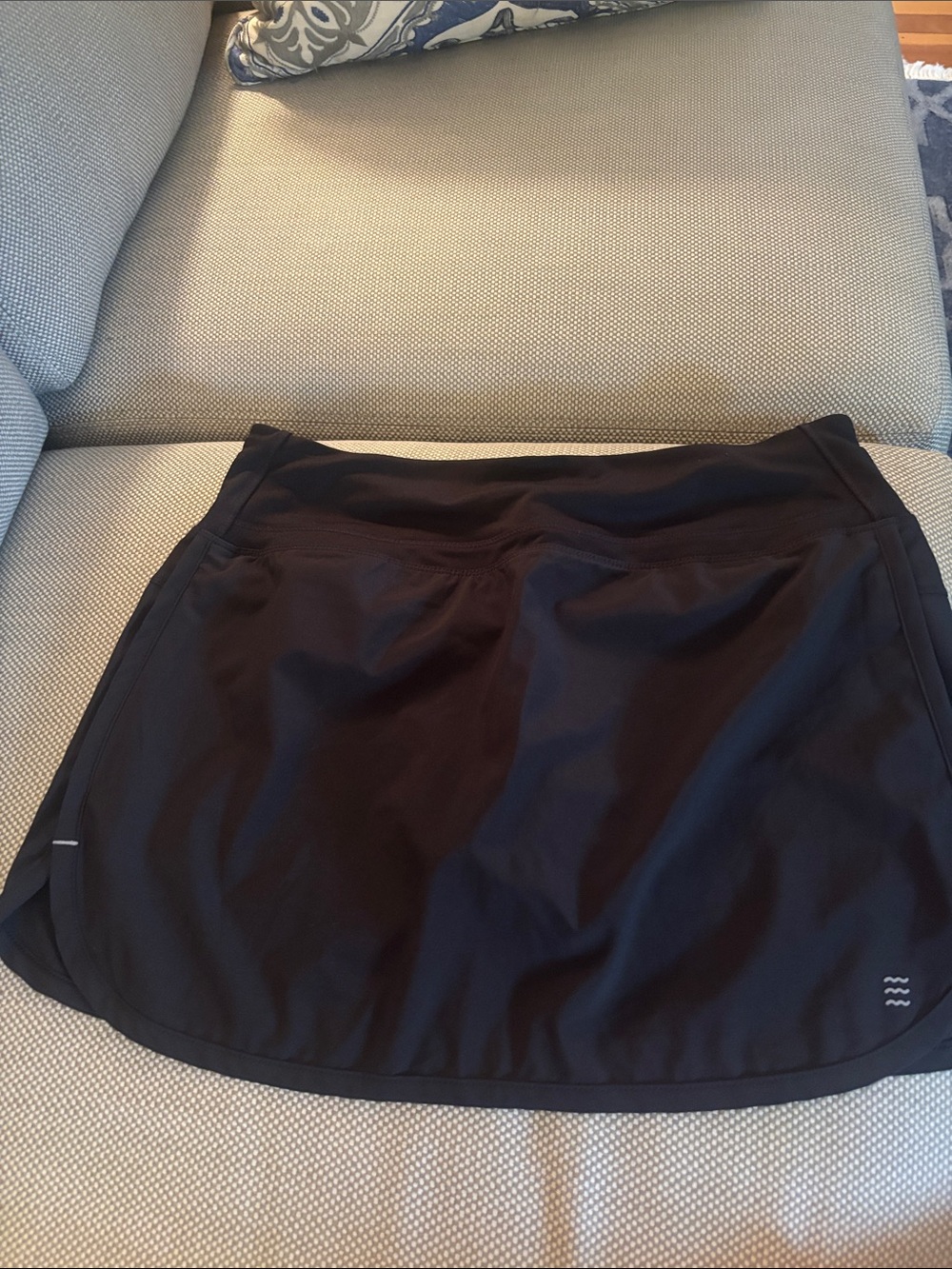 Black Women's Athletic Skort with Built-In Shorts